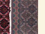 an image of two rugs with different colors and patterns