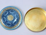 two plates that are sitting on a table