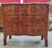 Commode arbalète dessus marbre 3 tiroirs en ceinture . (photo 4)