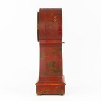 Horloge de table ou pendule laquée rouge, décor japoniste, F… (photo 5)