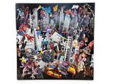an image of a collage of comic characters on a black background
