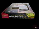 a box of pokemon cards on a black background