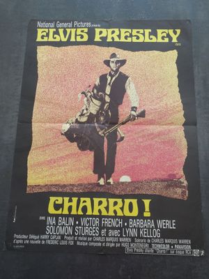 une affiche du film *Chariot*, avec Elvis Presley