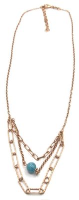 LES PERLES DE VENUS - Un collier en argent 925/1000 plaqué o…