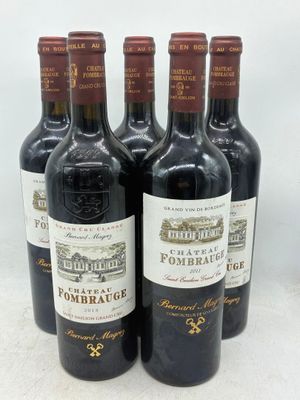 5 bouteilles de Saint-Emilion, Château Fombrauge, dont 3 de 2011 et 2  - Photo 1
