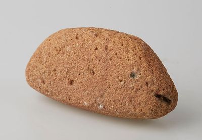 a piece of bread that is sitting on a table