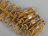 gold plated bracelet with a chain and a clasp