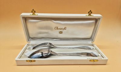 CHRISTOFLE / Paire de couverts (fourchette et cueillerez mod…