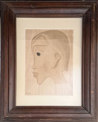 Lubia BENIS (XXe siècle) "Profil, 1935"