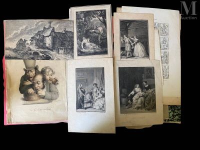plusieurs vieux livres illustrés de personnages et d'animaux