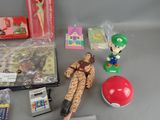 many items that are on the table and on the table