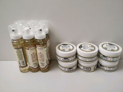 Lot de 6 huiles de ricin pour cheveux et 6 beurres de karité… - Photo 1