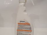 a picture of a spray bottle of grapi cleaner sitting on a counter
