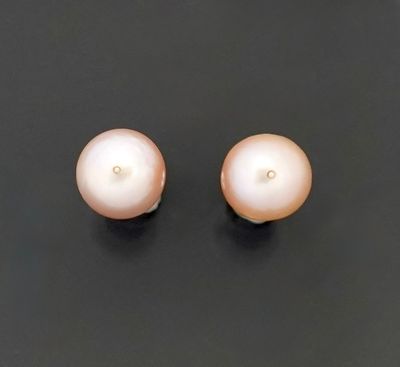 Paire de puces d'oreilles en or gris 18K 750 millièmes ornée…