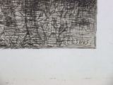 a black and white drawing of a cat in the grass