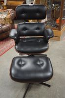 belle chaise longue design avec repose-pieds assorti - en cu… (photo 2)