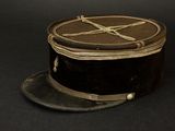 a hat with a pentagram on it on a black background