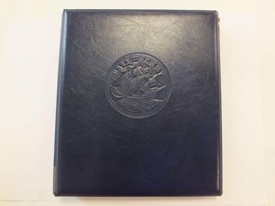 a black book with a picture of a horse on it