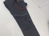 the pants are lined up and ready to be put into the bag