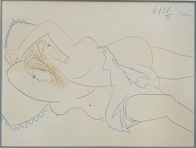 D'après Pablo PICASSO (1881-1973) Femmes allongées, Estampe …