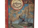 un vieux livre avec l'image d'un bateau sur la couverture