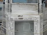 a picture of a window that has been wrapped in plastic