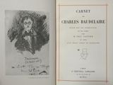 an open book with a drawing of a man in a top hat