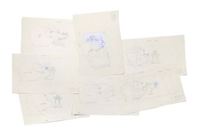 de nombreux dessins d'animaux sur une feuille de papier