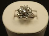 a ring that is sitting on top of a white box