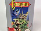 the box for the game castlevaniia is sitting on a white surface