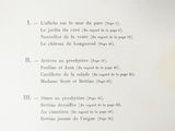 a book with a poem written in french on it