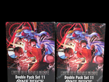 these are two packs of card games on a black background