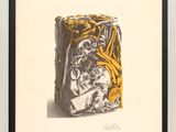 an image of a drawing of a bag of food on a table