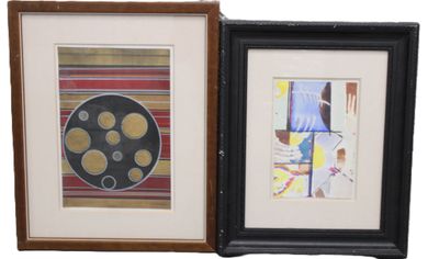 two framed pictures of a picture and a picture of a picture