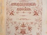 the front cover of a book with an ornate design on it