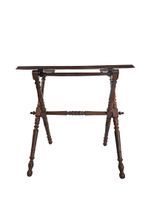 Table d'appoint pliante en bois naturel et placage de paliss…