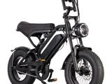 une image d'un scooter électrique noir sur fond blanc