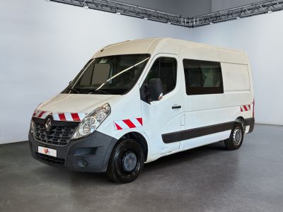 an image of a white van parked in a garage