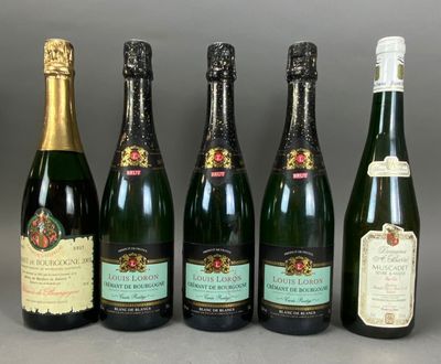 3 B Crémant de Bourgogne, Blanc de Blancs, Louis Loron, Cuvé…