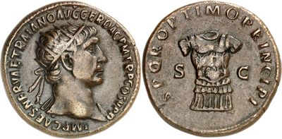 a silver coin with an image of a woman wearing a headdress