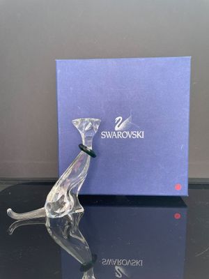 figurine de chat en cristal Swarovski avec son coffret