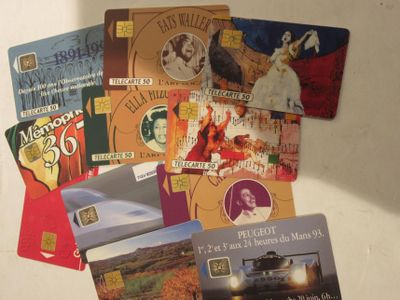 Lot DE Telecartes .12 - 16 Euro