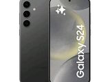 a close up of a black phone with a star on the screen