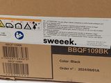 a brown box with a black and white label on it