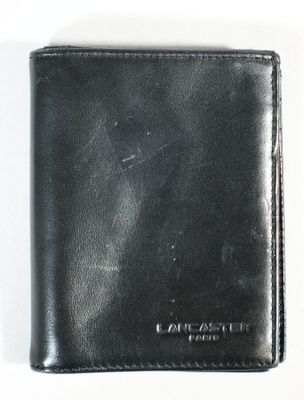 LANCASTER Portefeuille en cuir noir