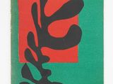an image of a painting of a plant on a green and red background