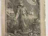 an old drawing of a woman holding a bird and a dove