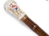 an image of a wooden stick with a painted handle