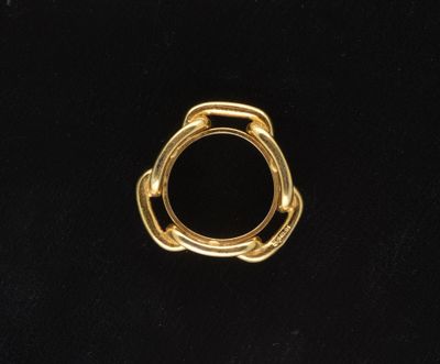 Paris Bague de foulard modèle "Régate" en métal dor… - Photo 1