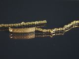 bracelet plaqué or avec une chaîne et un fermoir